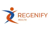 A black and orange logo for regent ranch.